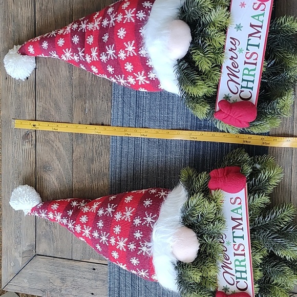 New Gnome Christmas Wreath SET of 2 - Picture 6 of 7